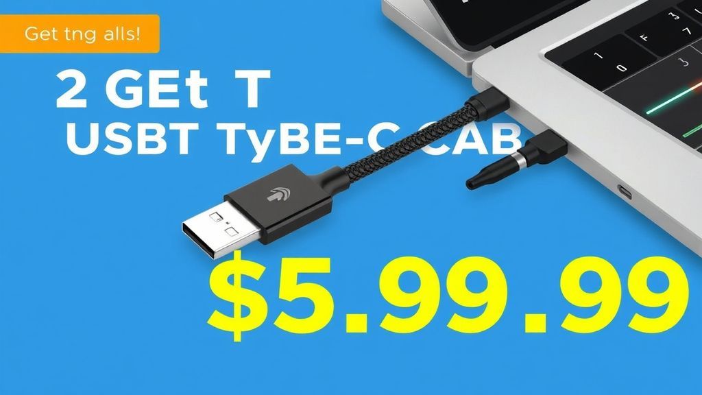 INIU 240W双Type-C线缆亚马逊史低价！6.6英尺编织线仅售5.99美元