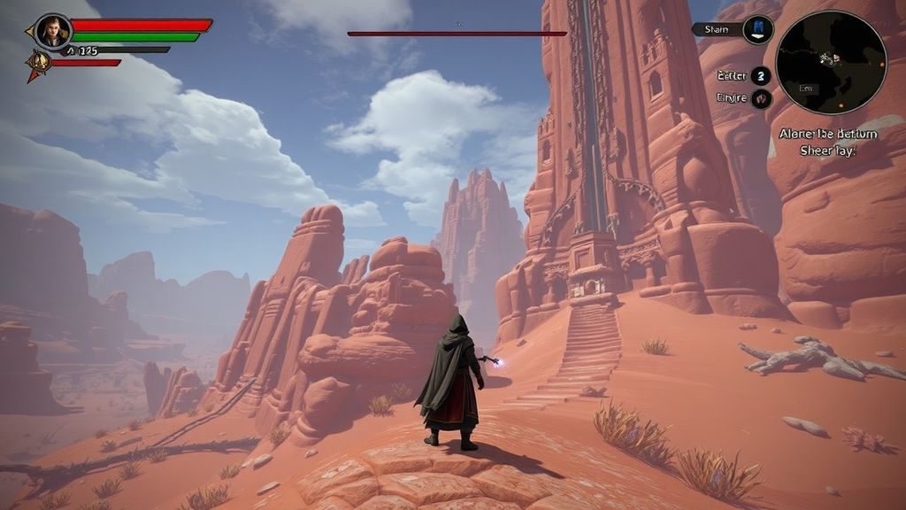 《赤色沙漠》攀登者手记：当我在震颤峡谷之巅俯瞰世界时